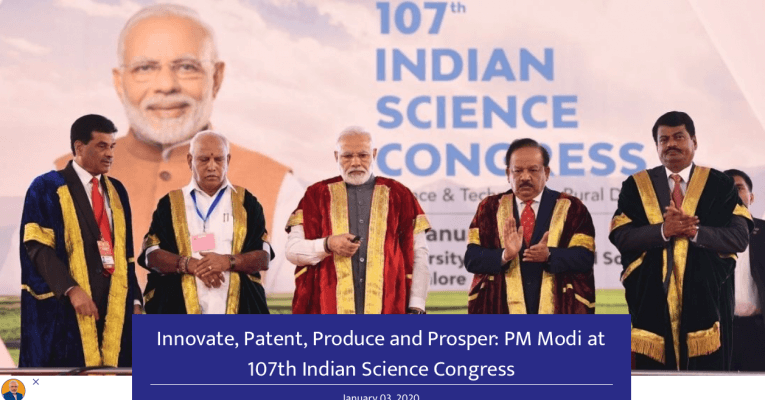 PM Modi at India Science Congress (2020)